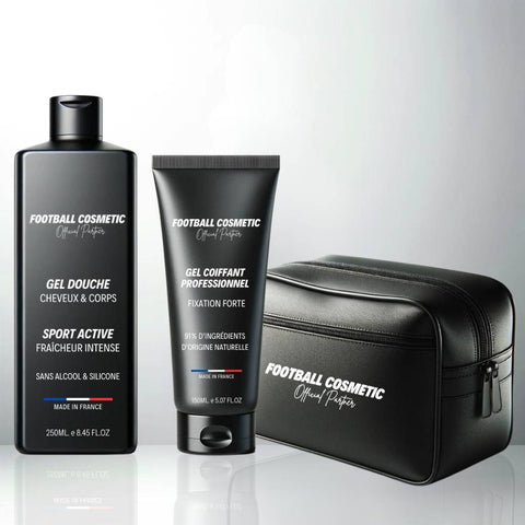 Football Cosmetic Sport Set Shower Gel Styling Gel Toiletry Bag | Football Cosmetic