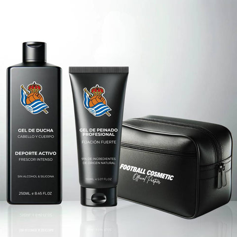 Real Sociedad Sport Set Shower Gel Styling Gel Toiletry Bag | Football Cosmetic