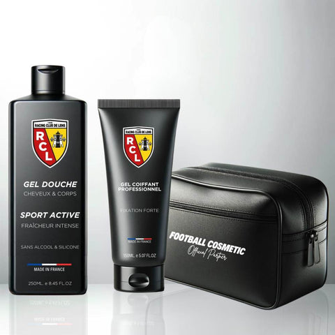 RC Lens Sport Set Shower Gel Styling Gel Toiletry Bag | Football Cosmetic